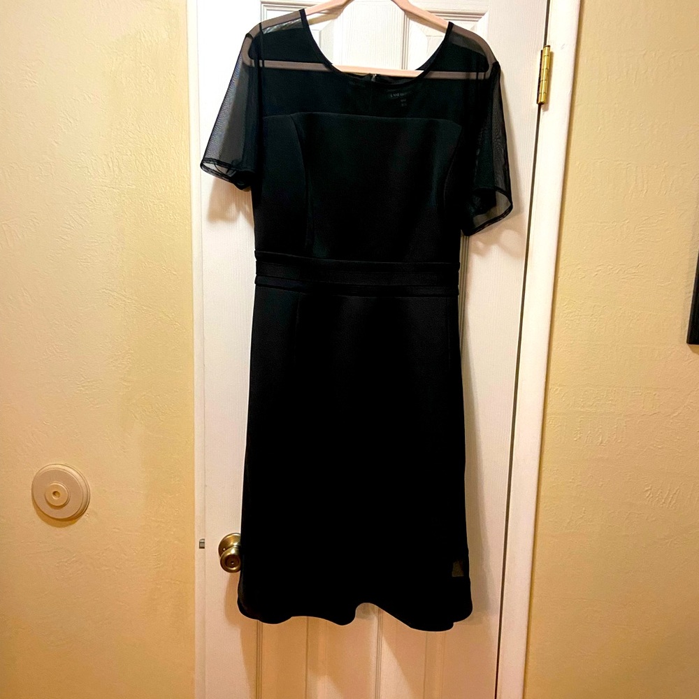 Lane Bryant black dress with see-through detail